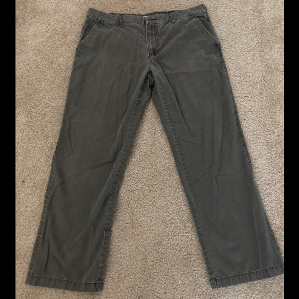 Mens Gray Sonoma Khakis Size 38W x 32L